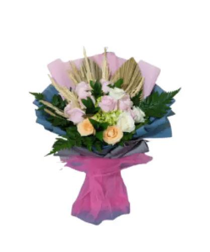 hand buket bunga kebumen